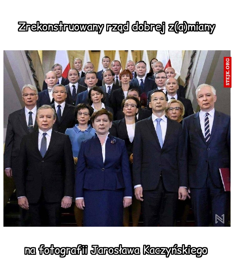 Zrekonstruowany rząd dobrej z(a)miany