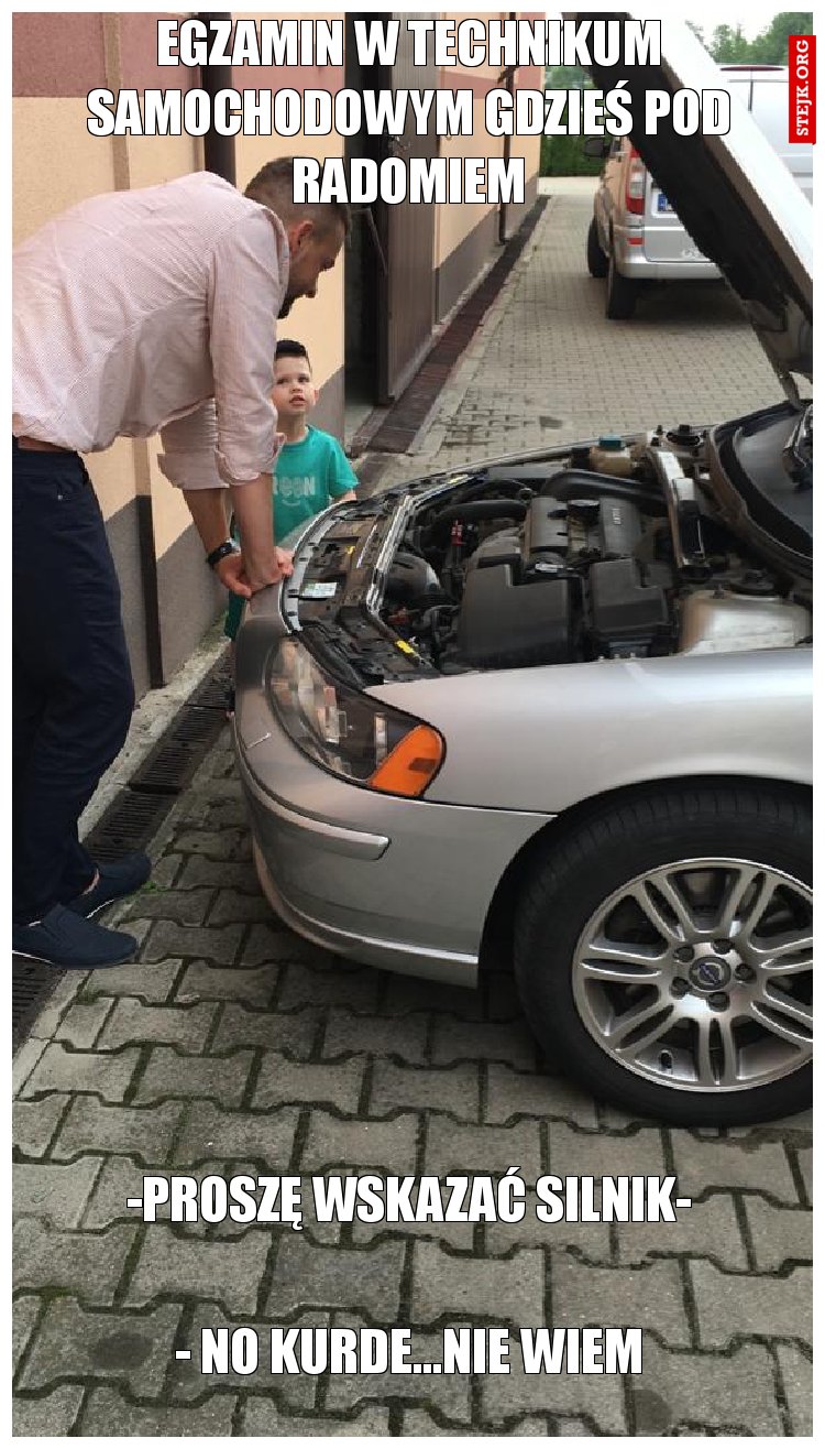 eGZAMIN W TECHNIKUM SAMOCHODOWYM GDZIEŚ POD RADOMIEM