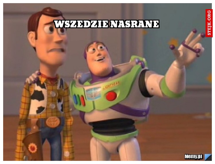 Wszedzie nasrane