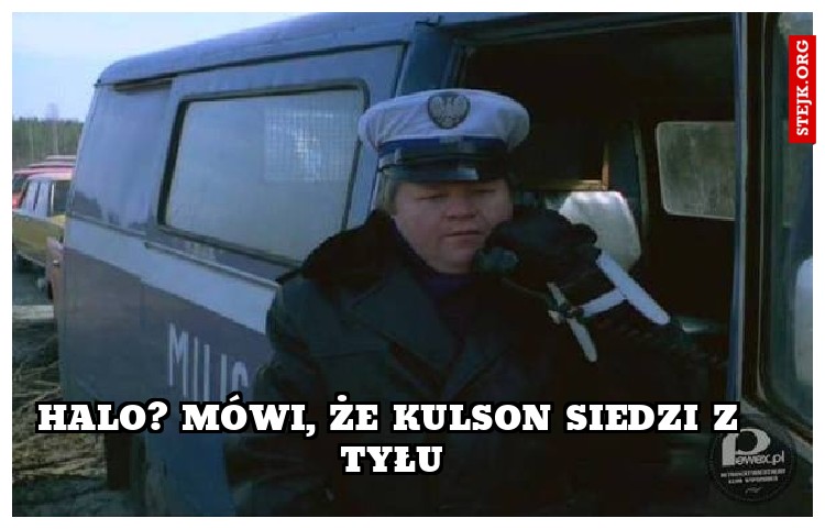 Halo? Mówi, że Kulson siedzi z tyłu