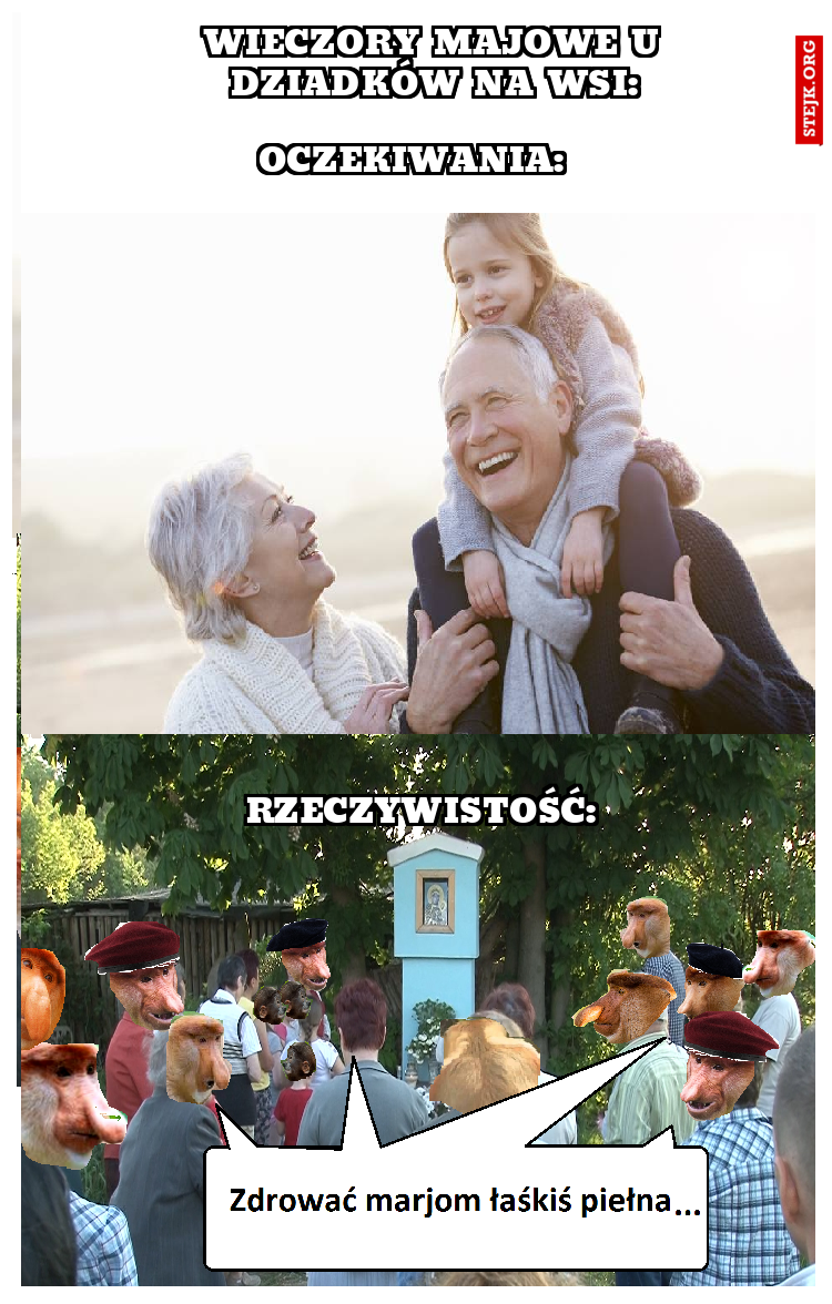Wieczory majowe u dziadków na wsi: