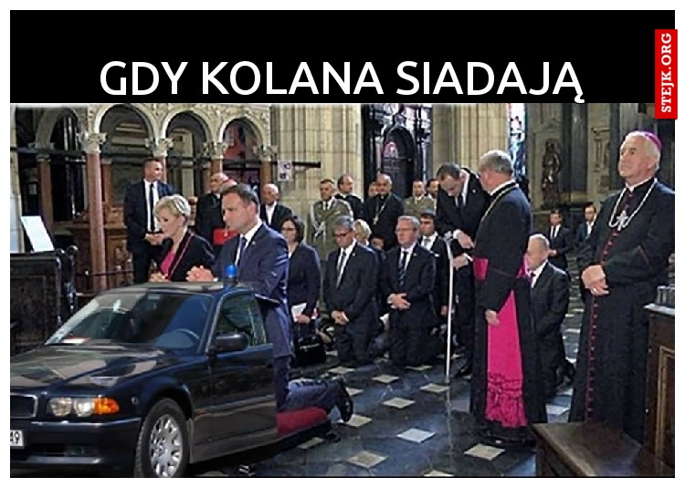 gdy kolana siadają
