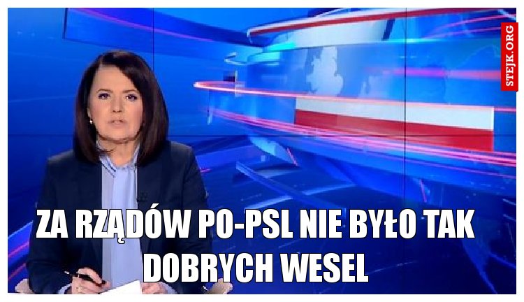 Za rządów PO-PSL nie było tak dobrych wesel