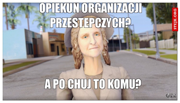 OPIEKUN ORGANIZACJI PRZESTEPCZYCH?