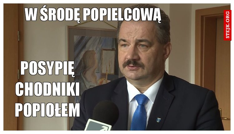 w środę popielcową