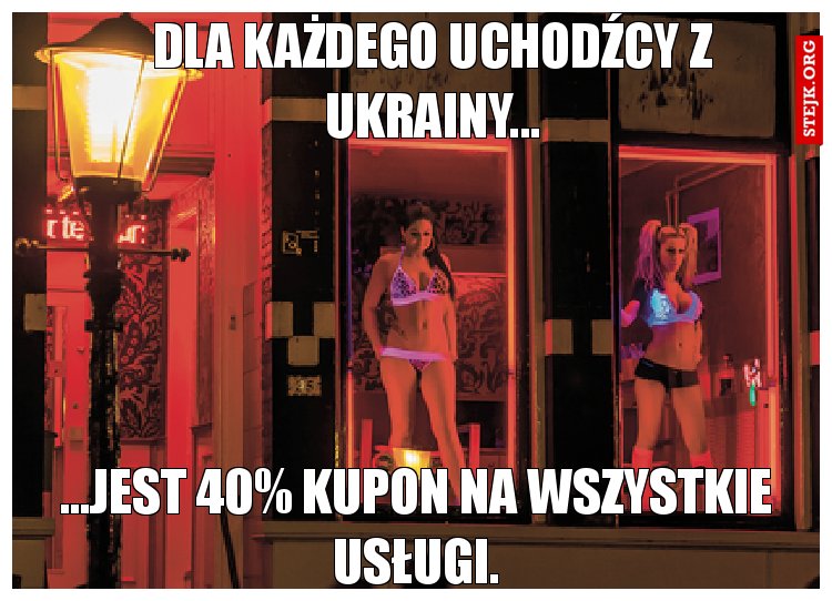 Dla każdego uchodźcy z Ukrainy...
