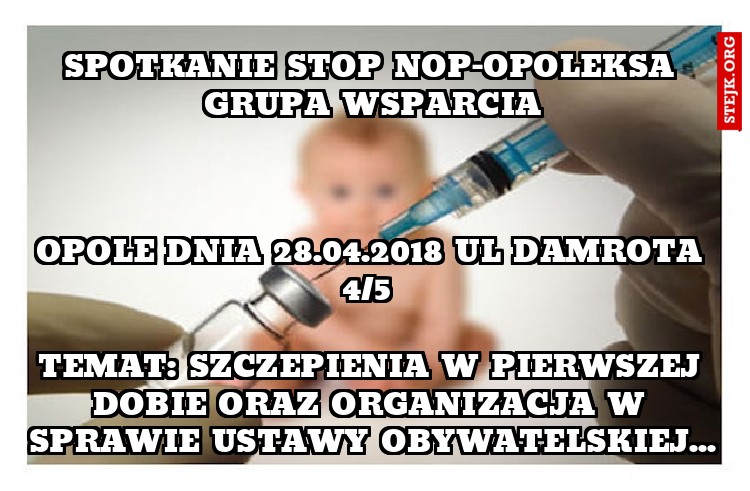 Spotkanie Stop Nop-opoleksa grupa wsparcia