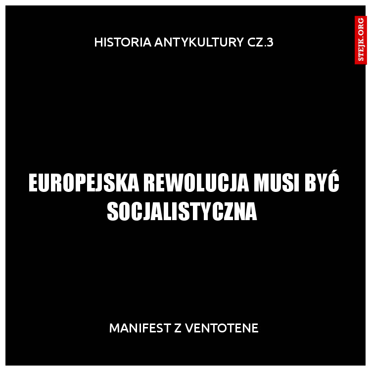 Europejska rewolucja musi być socjalistyczna 