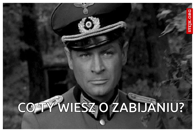 Co Ty wiesz o zabijaniu?