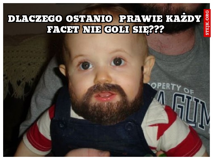 Dlaczego ostanio  prawie każdy facet nie goli się???