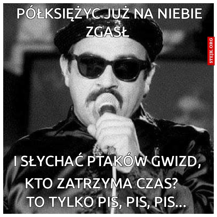 Półksiężyc już na niebie zgasł 