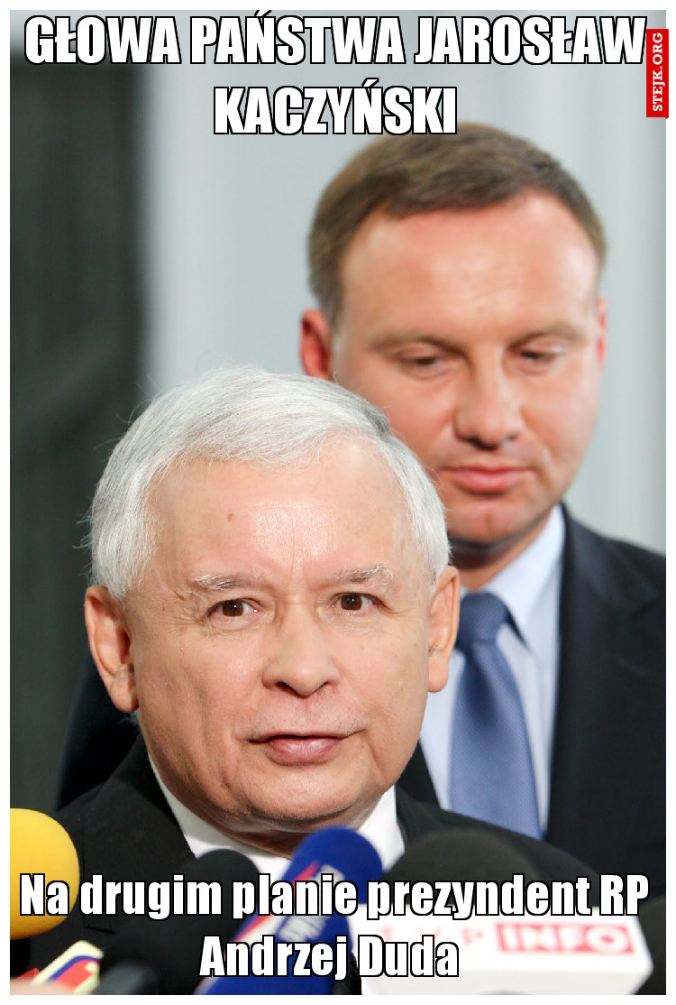 Głowa państwa Jarosław kaczyński
