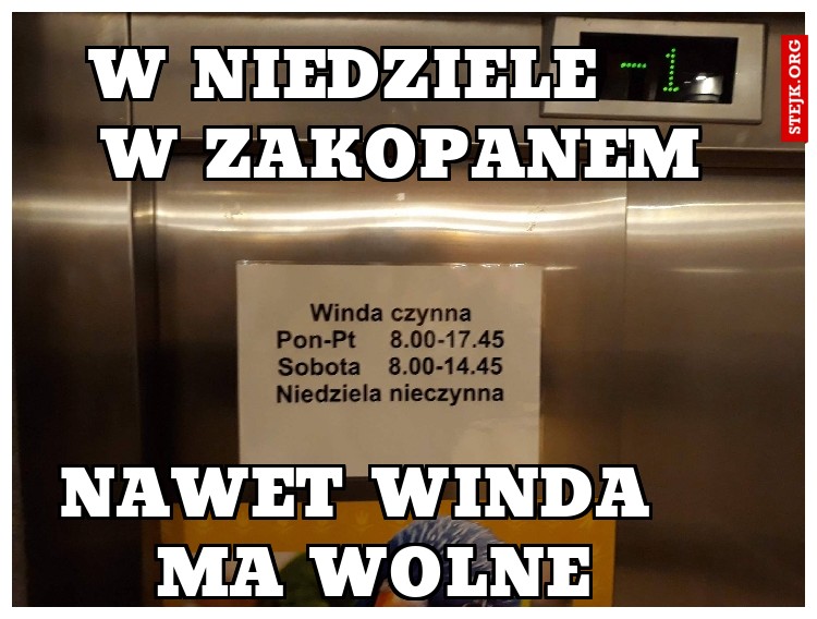 W niedziele         w zakopanem    