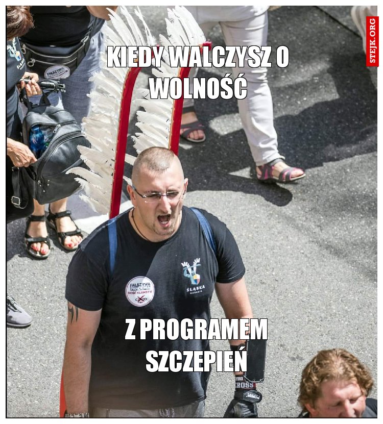 Kiedy walczysz o wolność