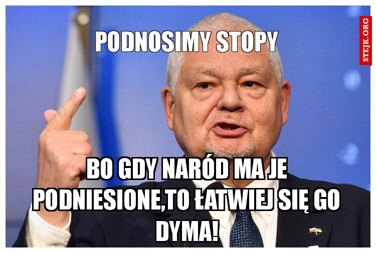 Podnosimy stopy