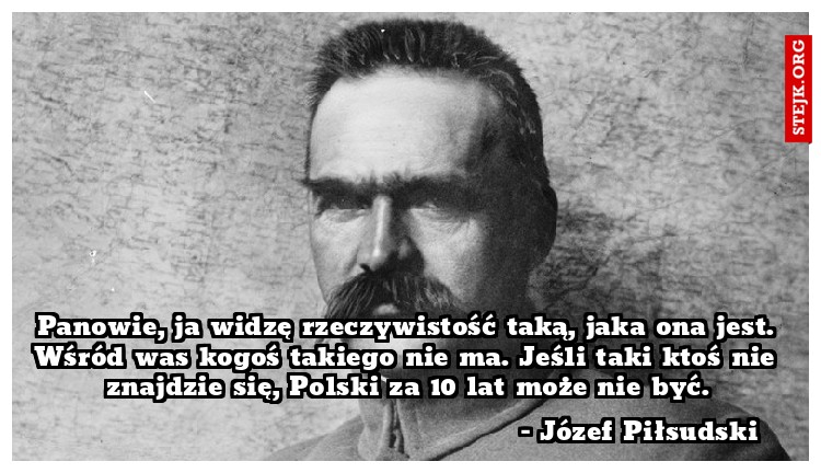 Panowie, ja widzę rzeczywistość taką, jaka ona jest. Wśród was kogoś takiego nie ma. Jeśli taki ktoś nie znajdzie się, Polski za 10 lat może nie być.