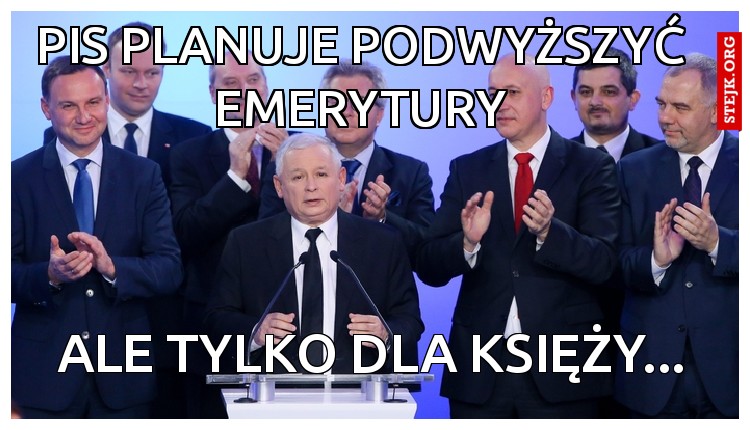 Pis planuje podwyższyć emerytury