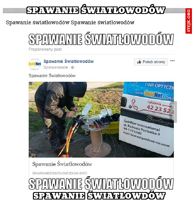 Spawanie światłowodów