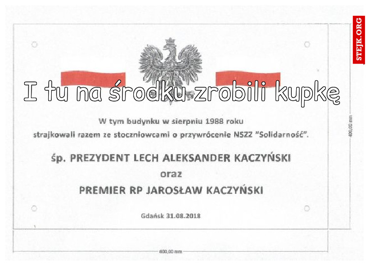 I tu na środku zrobili kupkę