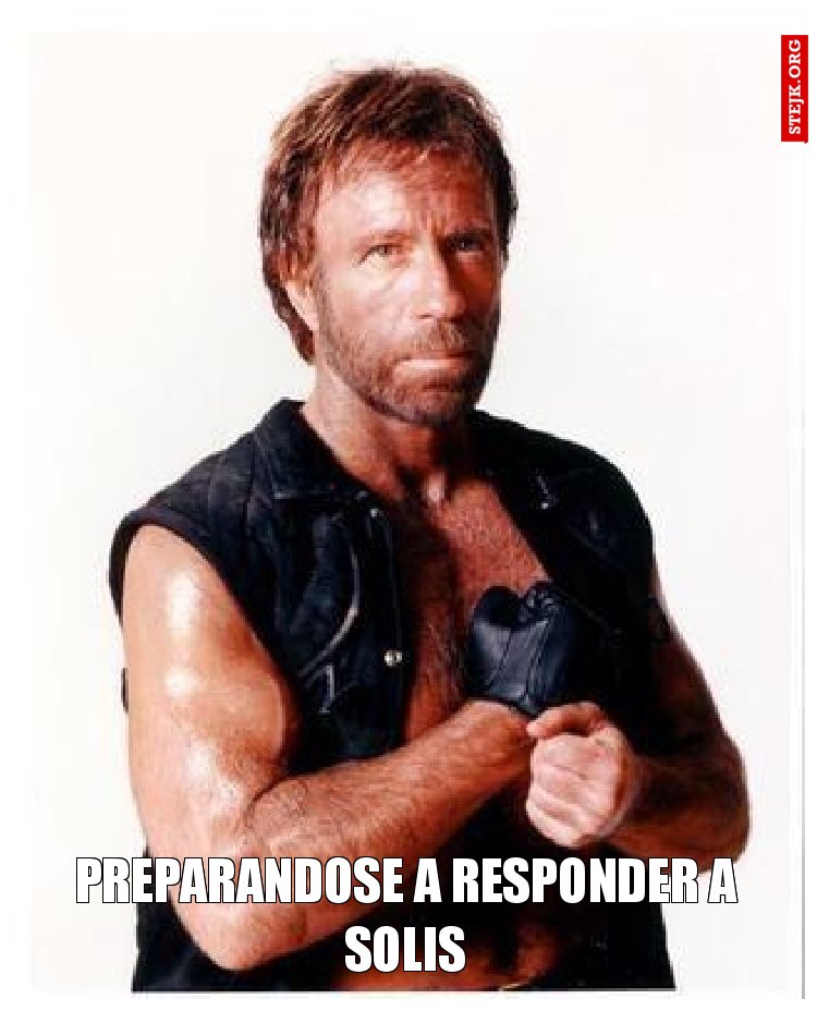 Raul propagandose para repsonder A solis