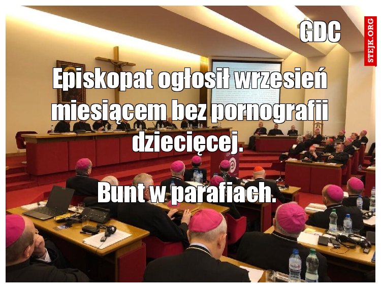 Episkopat ogłosił wrzesień miesiącem bez pornografii dziecięcej. 