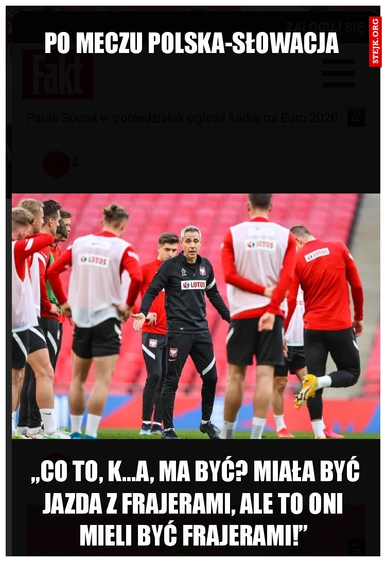 Po meczu Polska-Słowacja