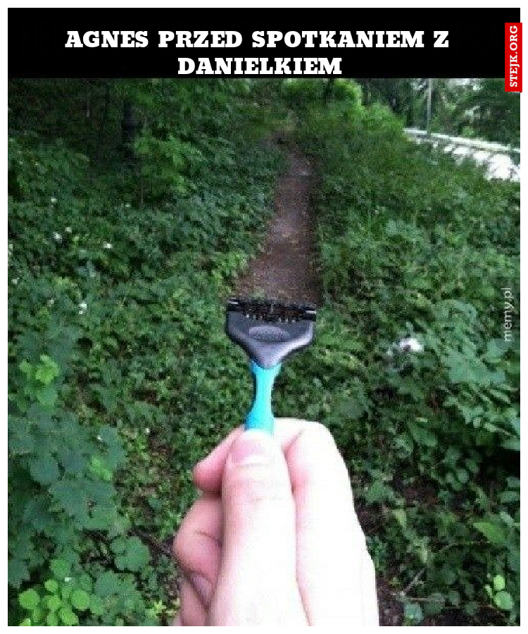 Agnes przed spotkaniem z danielkiem