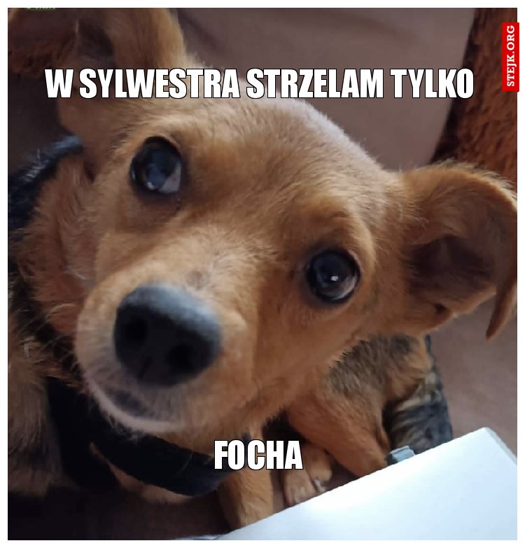 W Sylwestra strzelam tylko