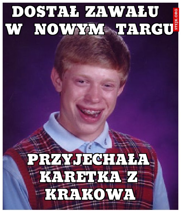 dostał zawału  w  nowym  targu