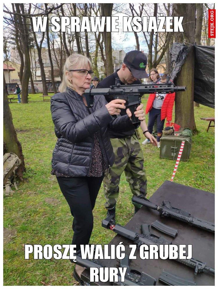 w sprawie książek