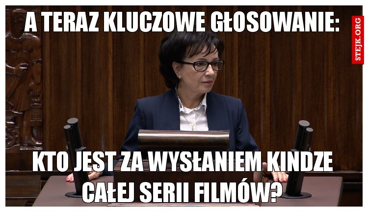 A teraz kluczowe głosowanie:
