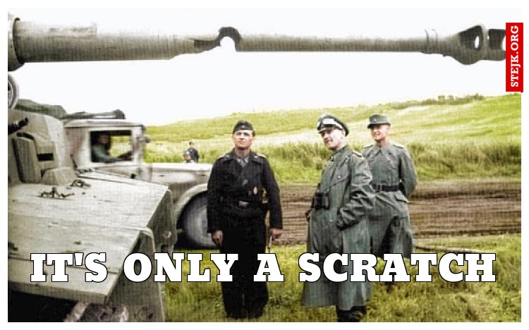 it's only a scratch
