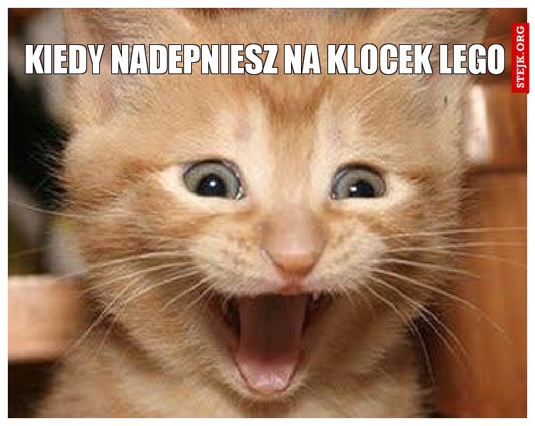 kiedy nadepniesz na klocek lego