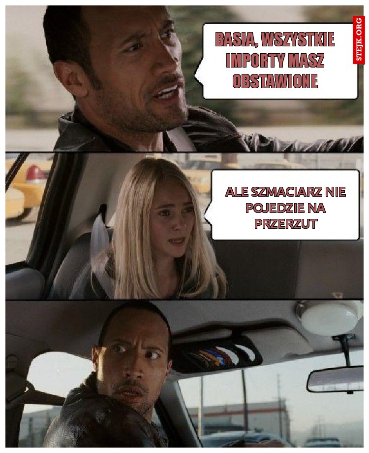 Basia, WSZYSTKIE IMPORTY MASZ OBSTAWIONE