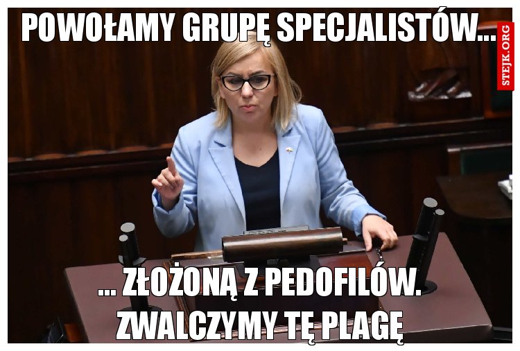 Powołamy grupę specjalistów...