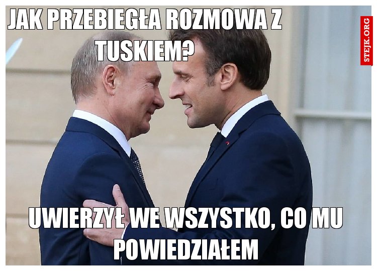 Jak przebiegła rozmowa z Tuskiem?