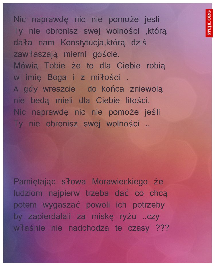 Moja i Twoja nadzieja............