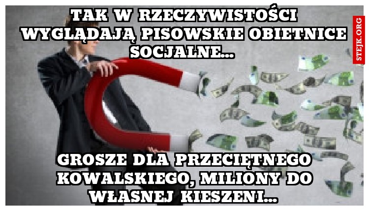 Tak w rzeczywistości wyglądają pisowskie obietnice socjalne... 