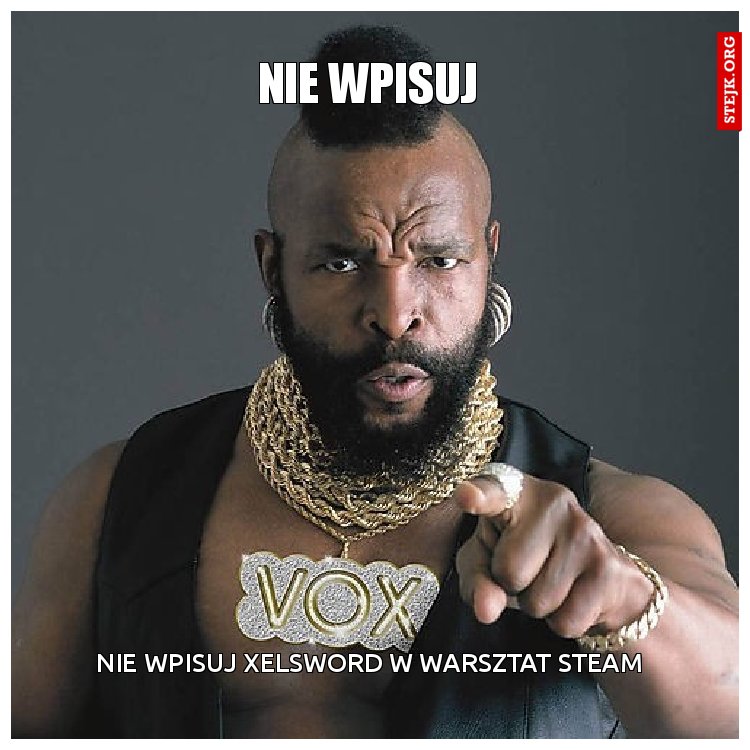 Nie wpisuj 