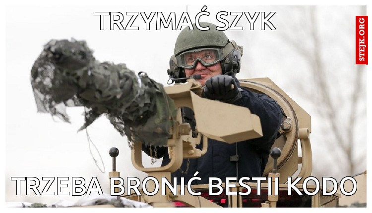 trzymać szyk