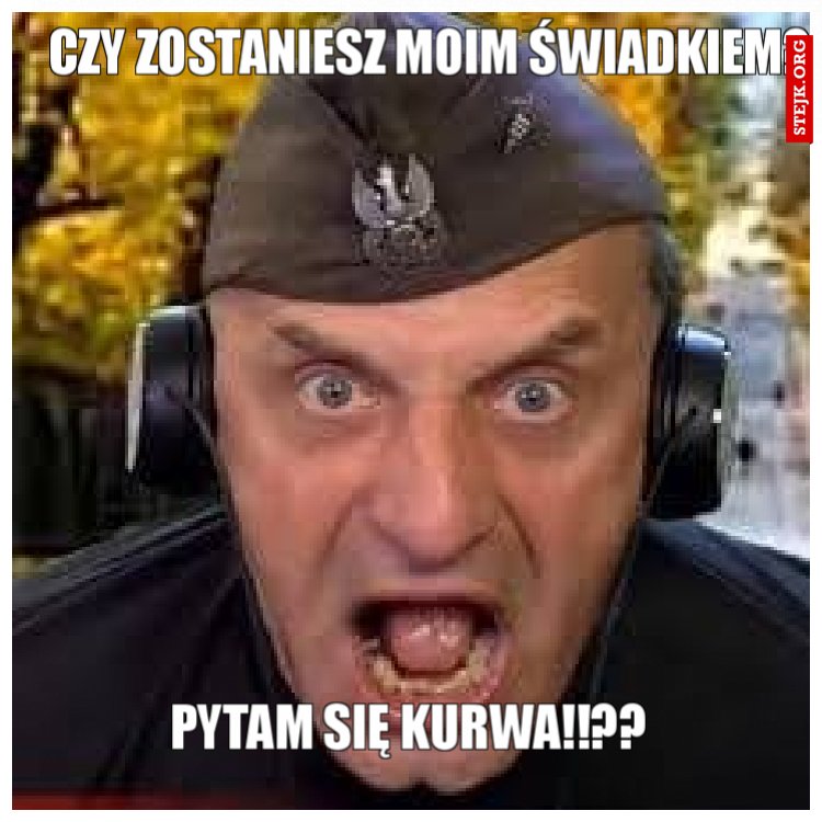 Czy zostaniesz moim świadkiem?