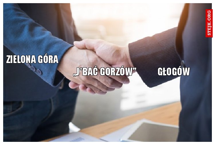 zielona góra                                                                                                                   ,,j*bać gorzów"            głogów