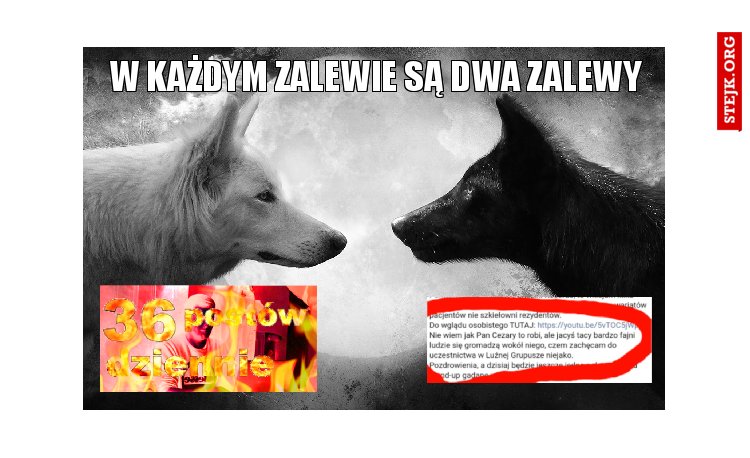 w każdym zalewie są dwa zalewy