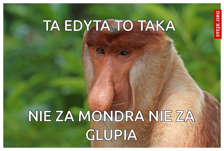 TA Edyta to taka 
