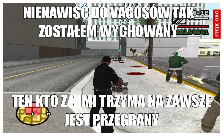 nienawiść do vagosów tak zostałem wychowany