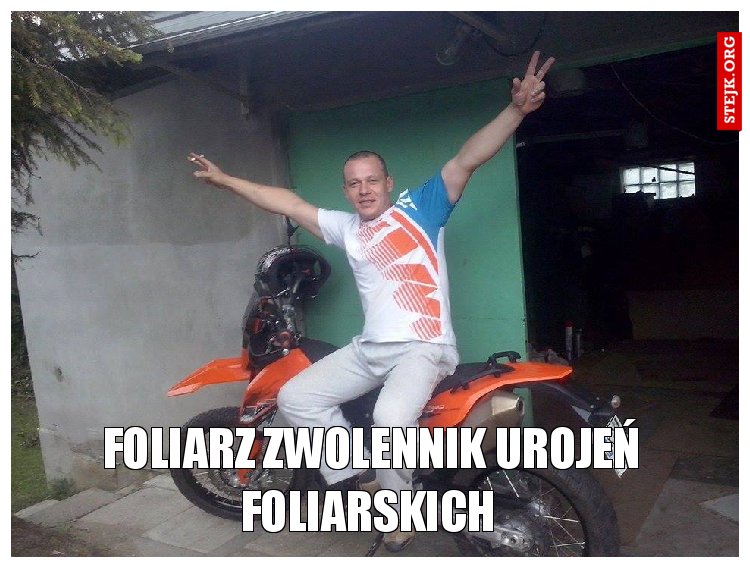 foliarz zwolennik urojeń foliarskich 