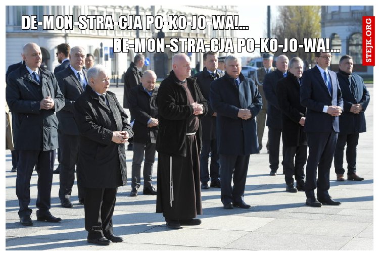 de-mon-stra-cja po-ko-jo-wa!...