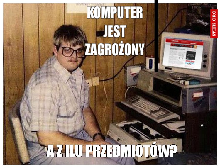 KOMPUTER JEST ZAGROŻONY