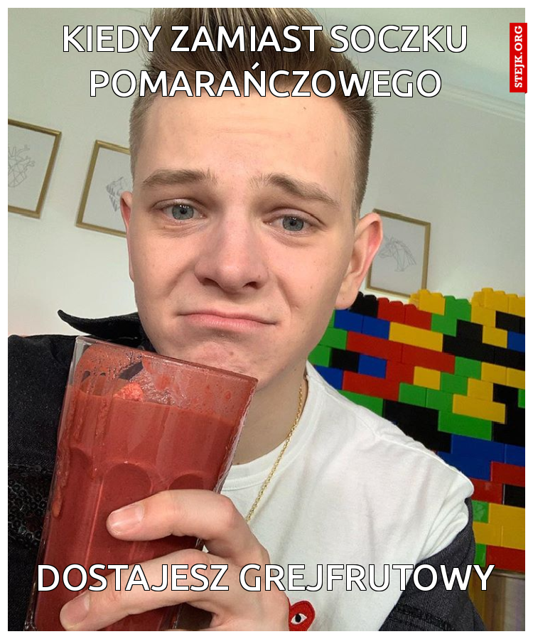 Kiedy zamiast soczku pomarańczowego