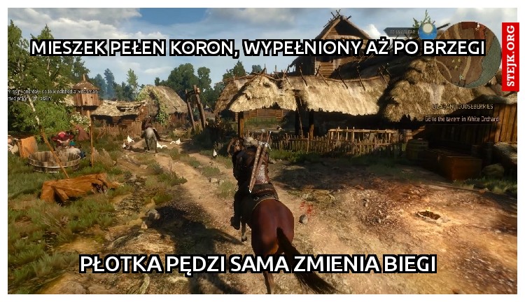 Mieszek pełen koron, wypełniony aż po brzegi 